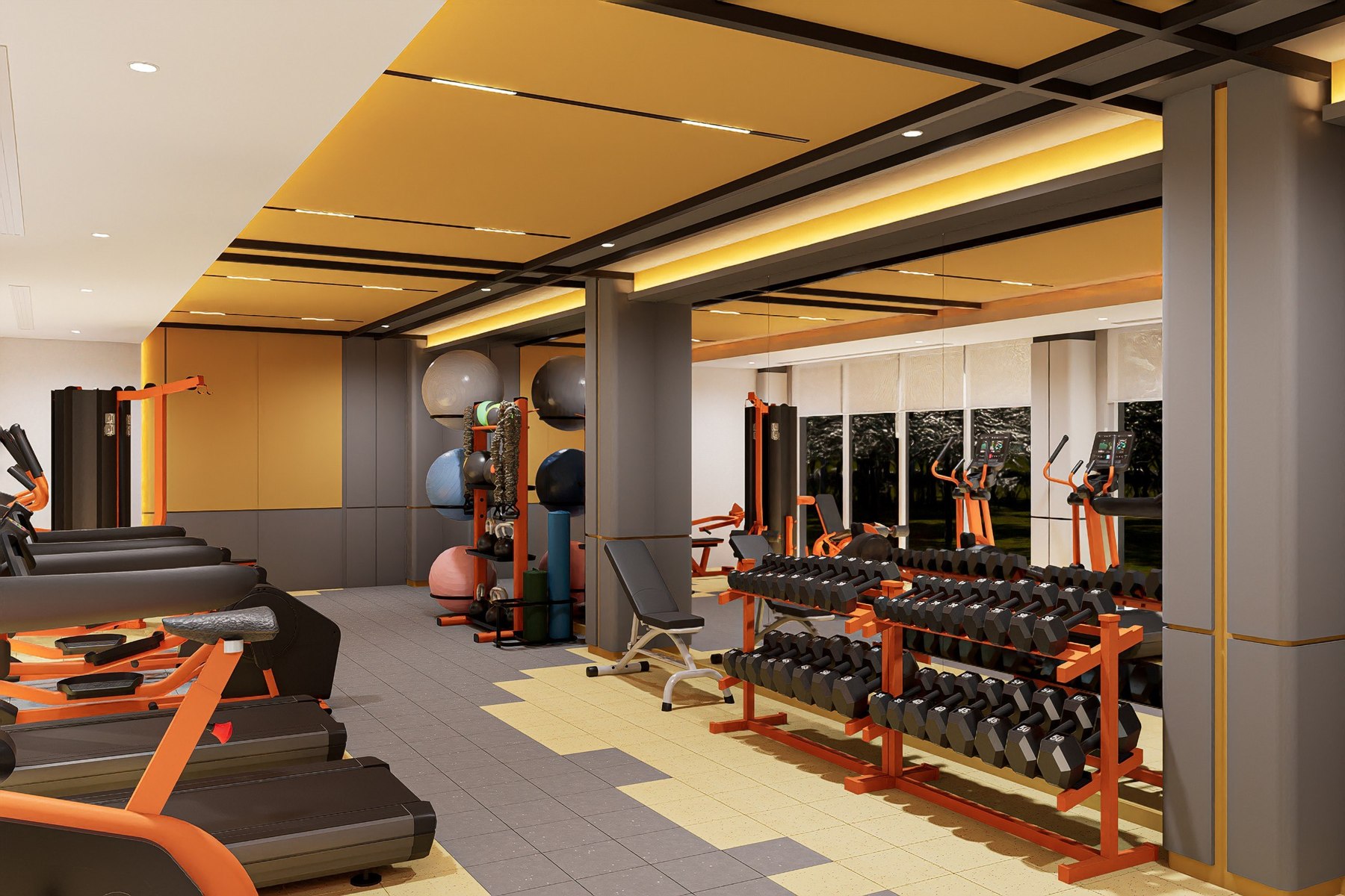 Orange Active fitness center concept