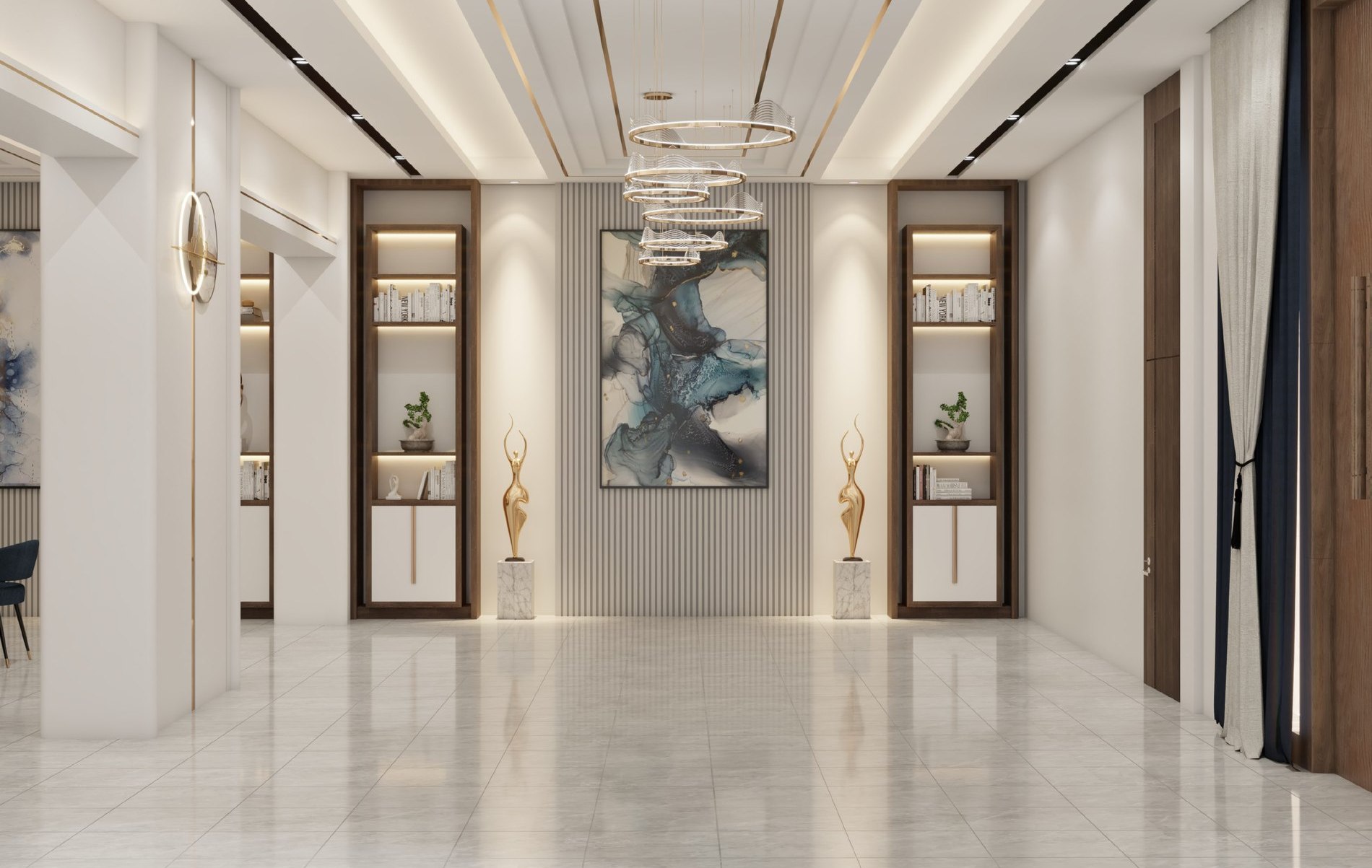 Formal entrance hall at L Residence